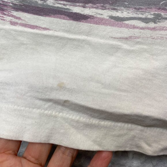 Vintage 94 Taz Looney Tune Bomber Squad Victory All Over Print Freeze T-Shirt XL - Picture 7 of 15